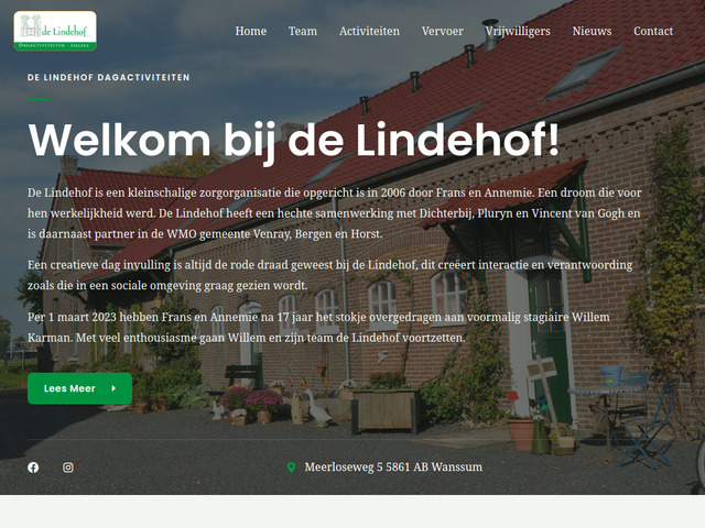 DE LINDEHOF DAGACTIVITEITEN