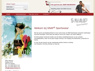 SNAP SPORTSWEAR BENELUX
