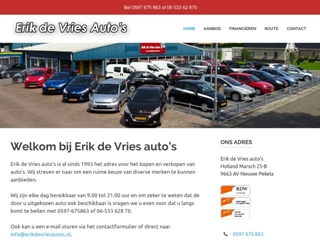 VRIES AUTO'S ERIK DE