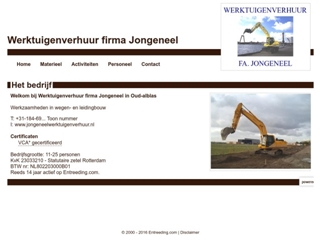 JONGENEEL WERKTUIGENVERHUURBEDRIJF FA