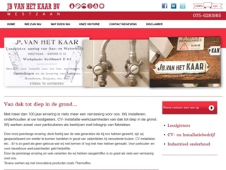 KAAR LOODGIETERS CV EN INSTALLATIEBEDRIJF BV J B VH
