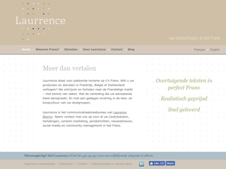 LAURRENCE UW VERTALER EN TEKSTSCHRIJVER IN HET FRANS