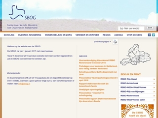 SBOG SAMENWERKENDE SENIORENORGANISATIES IN GELDERLAND