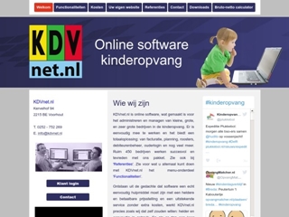 KDVNET FACTURATIE & PLANNINGSYSTEEM KINDEROPVANG