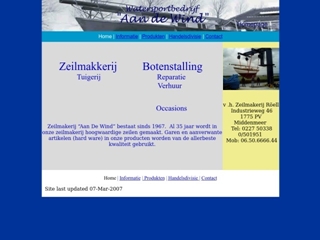 AAN DE WIND WATERSPORTBEDRIJF & ZEILMAKERIJ