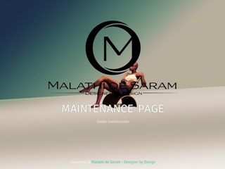 MALATHI DE SARAM   DESIGNER BY DESIGN