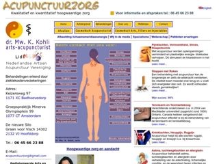 ACUPUNCTUUR AMSTERDAM HOOFDDORP BADHOEVEDORP ZWANENBURG