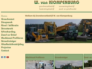 KLOMPENBURG GRONDVERZET- EN AANNEMINGSBEDRIJF BV W VAN