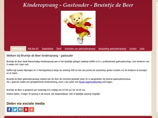 GASTOUDER KINDEROPVANG BRUINTJE DE BEER