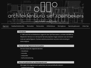 SJEF RAEMAEKERS ARCHITEKT AVB BNA ARCHITEKTENBURO
