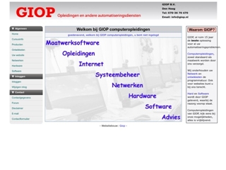 GEINTEGREERD INFORMATICA ONTWIKKELINGS PLAN (G.I.O.P.) BV