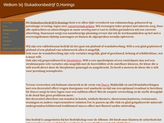 HONINGS STUKADOORSBEDRIJF D