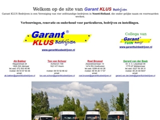 GARANT TUIN BEDRIJF GERARD VAN DER BEEK