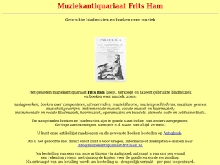MUZIEKANTIQUARIAAT FRITS HAM