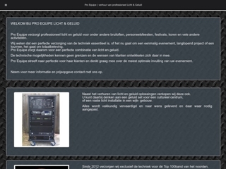 PRO EQUIPE LICHT & GELUID