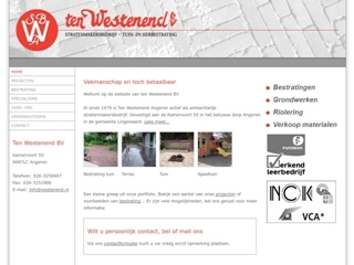 WESTENEND BV STRATENMAKERSBEDRIJF TEN