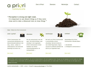 A PRIORI COMMUNICATIE