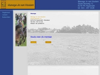 HOUTEM MANEGE JO VAN