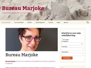 MARJOKE VAN DER WILK SECRETARIELE DIENSTVERLENING EN TEKSTPRODUCTIES