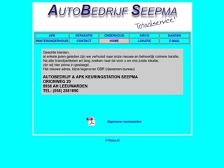 AUTOBEDRIJF SEEPMA APK KEURINGSSTATION