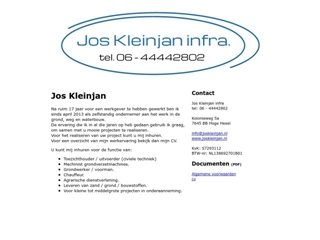 JOS KLEINJAN INFRA