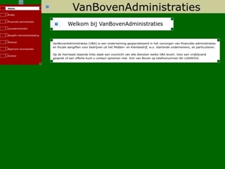BOVEN ADMINISTRATIES VAN