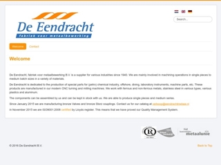 EENDRACHT FABRIEK VOOR METAALBEWERKING BV DE
