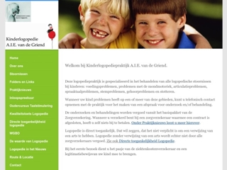 KINDERLOGOPEDIST A I E VAN DE GRIEND