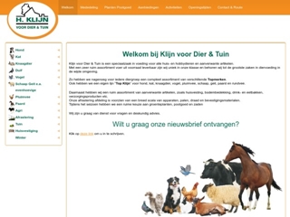 KLIJN VOOR DIER & TUIN DIERENBENODIGDHEDEN