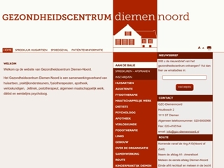 FYSIOTHERAPIE GEZONDHEIDSCENTRUM DIEMEN NOORD