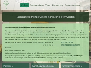 DIERENARTSENPRAKTIJK GIEKERK HARDEGARIJP VEENWOUDEN