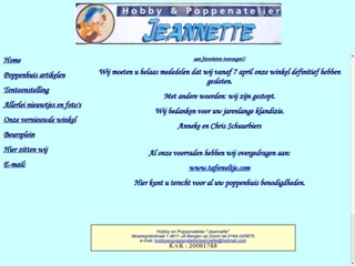 JEANETTE HOBBY- EN POPPENATELIER