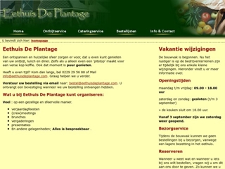 PLANTAGE RESTAURANT EETHUIS DE
