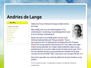A. DE LANGE FYSIOTHERAPIE/MANUELE THERAPIE