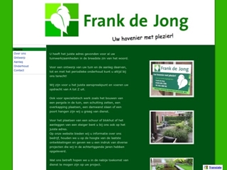 JONG HOVENIER FRANK DE