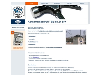 BIJL & ZN BV AANNEMERSBEDRIJF F