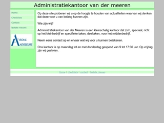 MEEREN ADMINISTRATIEKANTOOR VD