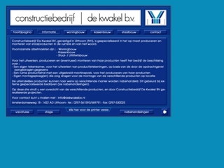 KWAKEL BV CONSTRUCTIEBEDRIJF DE