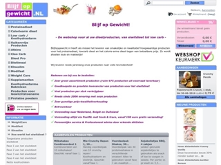 BLIJF OP GEWICHT