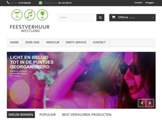 FEESTVERHUUR WESTLAND