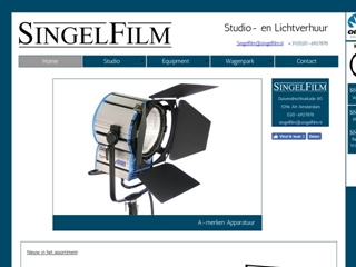 SINGEL FILM EQUIPMENT VERHUUR