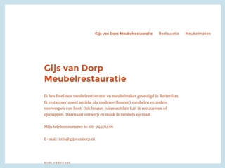 GIJS VAN DORP MEUBELRESTAURATIE