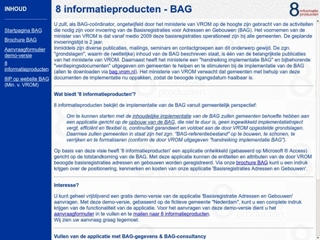 8 INFORMATIEPRODUCTEN