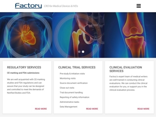 FACTORY CRO FOR MEDICAL DEVICES