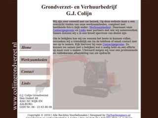 GRONDVERZET EN VERHUURBEDRIJF G.J. COLIJN