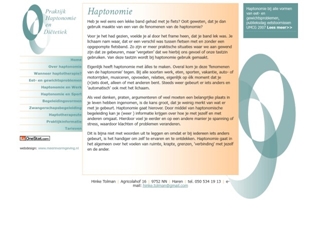 HAPTONOMIE & DIETETIEK PRAKTIJK