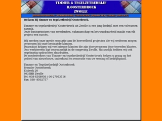 BRENDIE OOSTERBROEK TIMMER- EN TEGELZETBEDRIJF