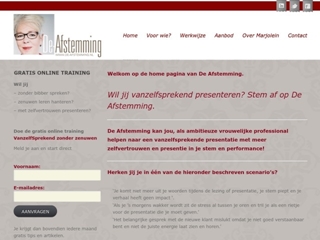 DE AFSTEMMING: STEM IN PRESENTATIE EN COMMUNICATIE