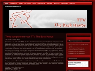 TAFELTENNISVERENIGING BACK HANDS THE
