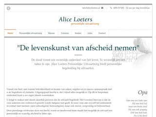 ALICE LOETERS PERSOONLIJKE UITVAARTZORG